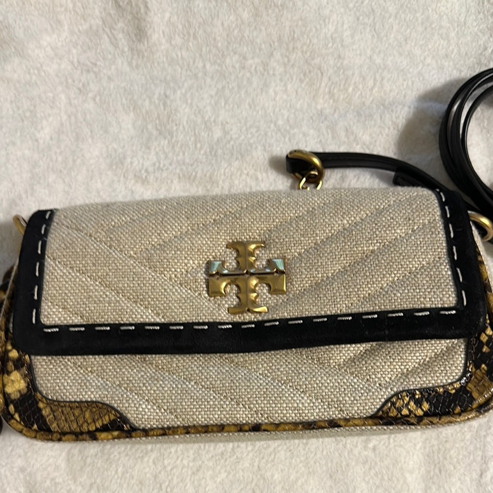 Tory Burch Beige and Black Crossbody Bag